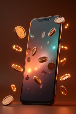Smartfon z aplikacją kasyna Lazybar
